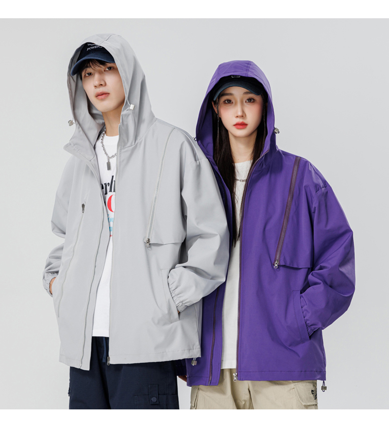 Three-proof technology tooling functional style couple single-layer jacket KE3-030JK01