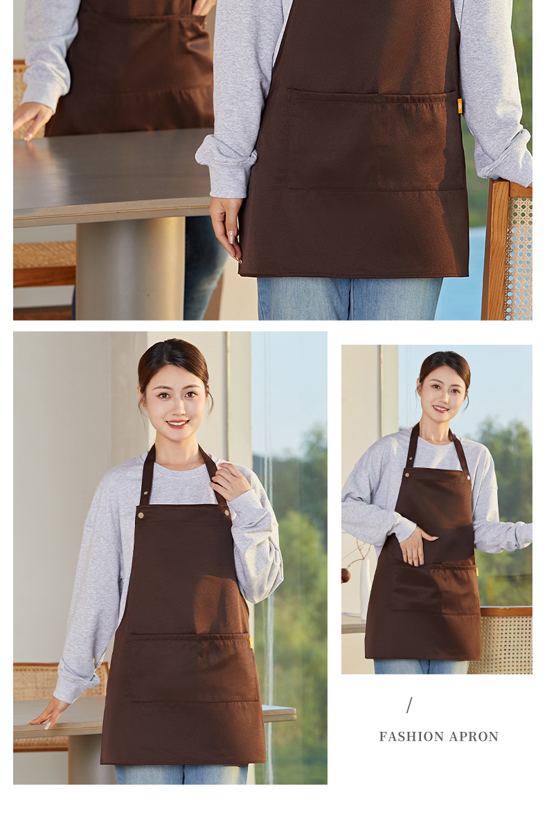 Workwear waterproof and anti-fouling halter neck apron H15-H999