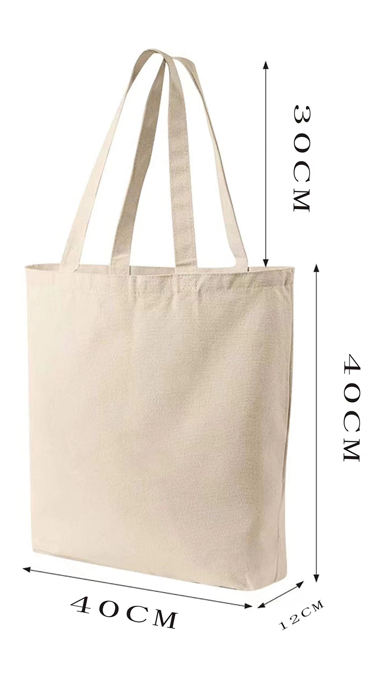 Solid color canvas shoulder bag P02-U002 (no independent packaging)