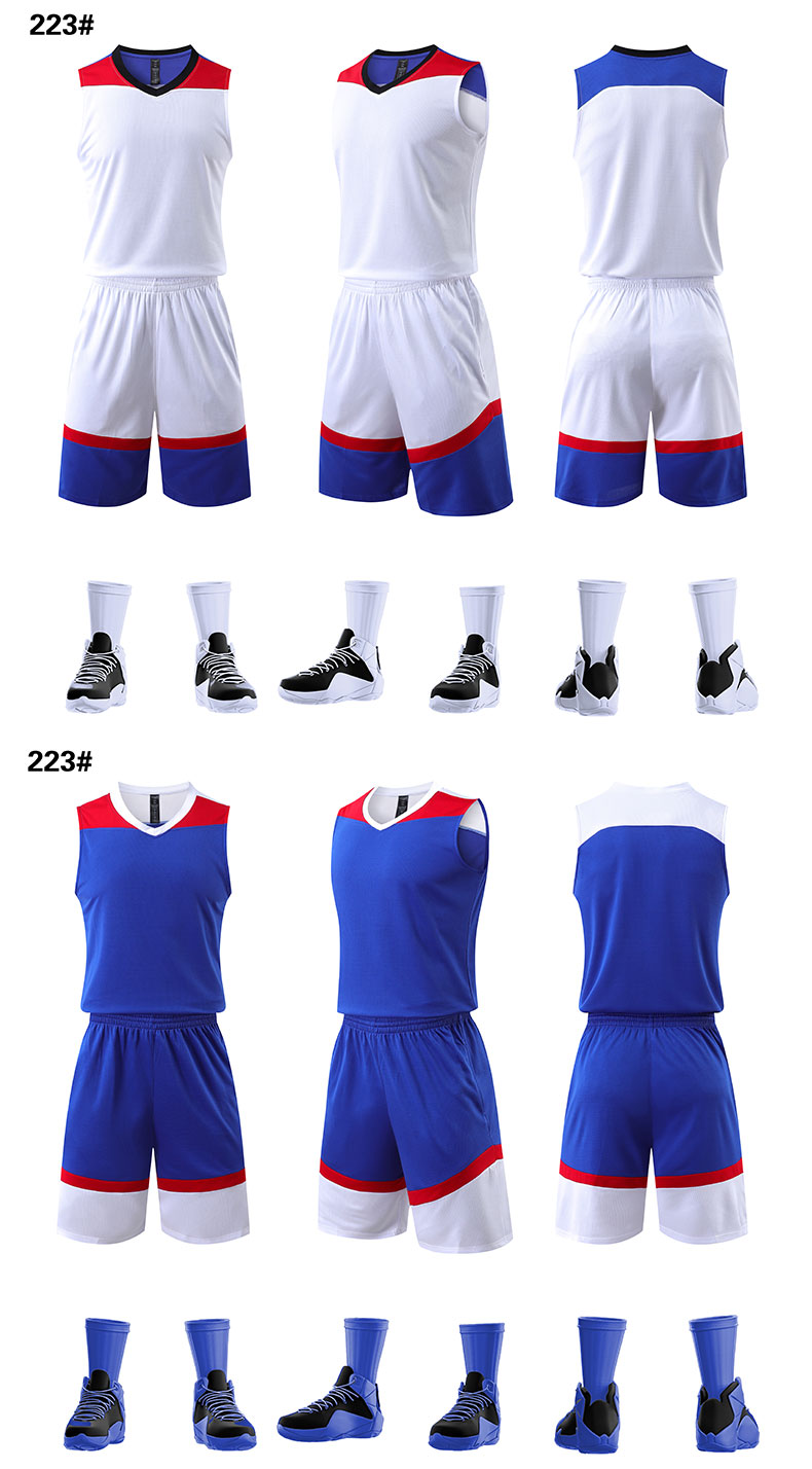 Sports moisture-absorbing quick-drying basketball suit G15-223 adult