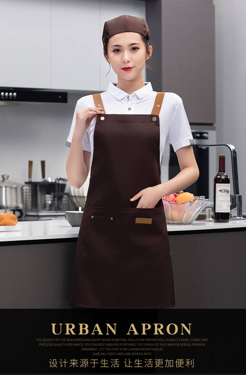 Waterproof and dirt-resistant workwear nylon suspenders two-buckle apron N01-suspenders two-buckle