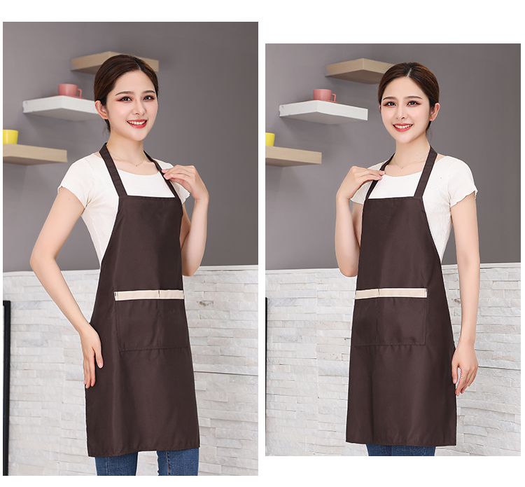 Fine imitation wool wear-resistant adjustable halter apron HD1-588A