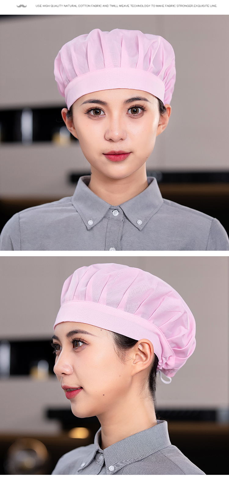 Polyester Korean style wide brim full fabric work cap N01-835-841