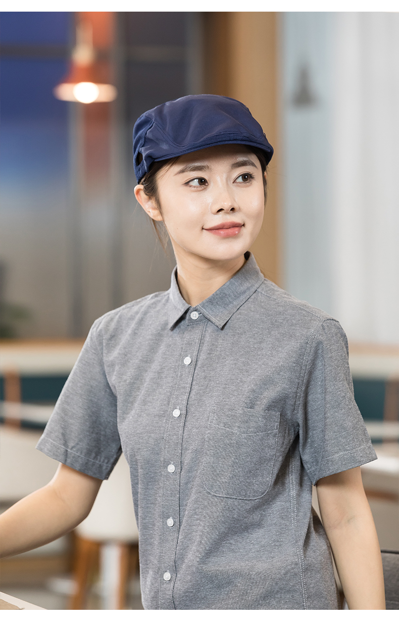 Simple casual double-sided elastic waiter beret H01-523