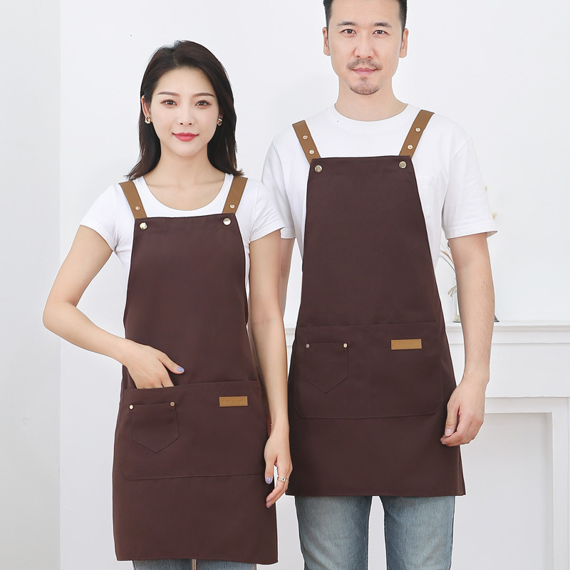 Canvas waterproof halter apron B05-Waterproof canvas