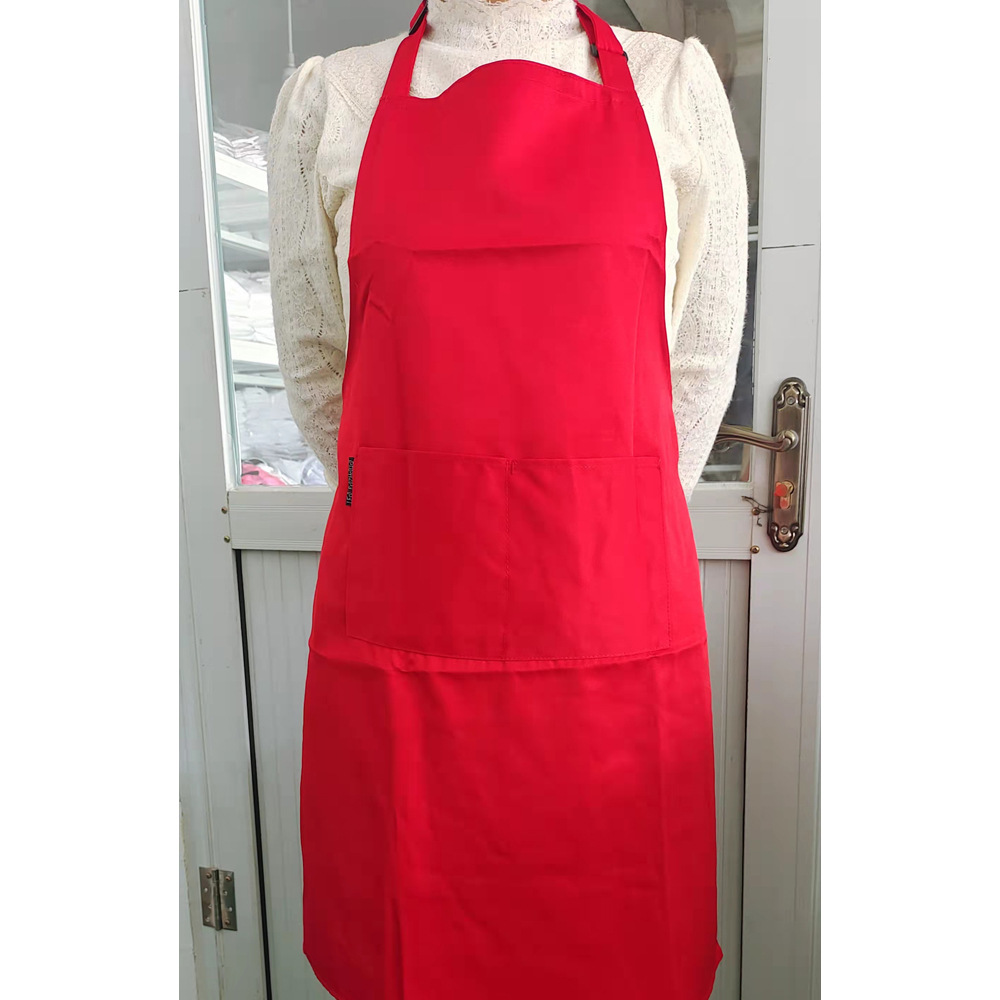 Slant pocket halter neck anti-fouling apron B05-Slant pocket halter neck apron