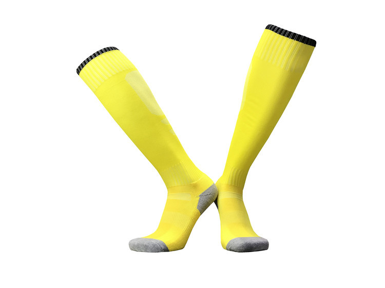 Towel-bottom solid color mid-length football socks for adults GY9-CTM013