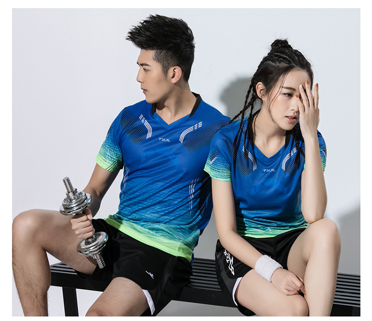 150g V-neck quick-drying badminton competition tops for men GM2-A2601