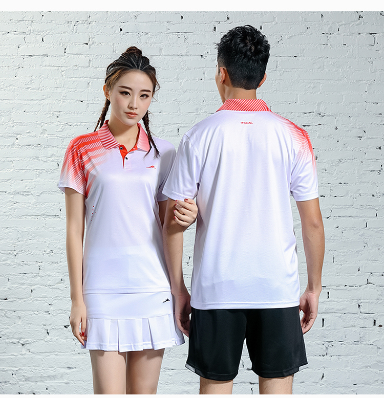 150g gradient color sports casual lapel short-sleeved men and women GM2-2622