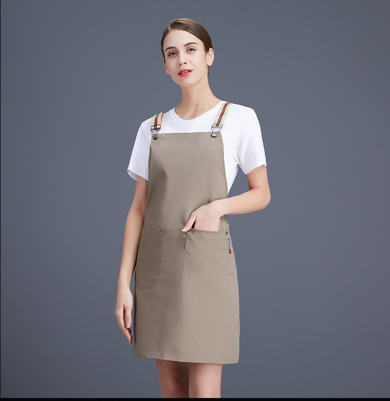 Canvas color webbing adjustable shoulder apron N01-20D291-20D295