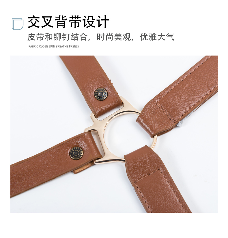 Waterproof and anti-fouling kitchen and dining leather halter apron universal style H01-224