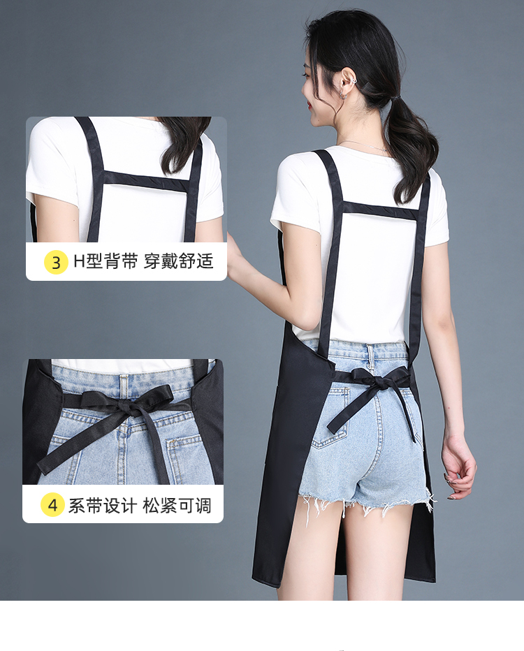 Thickened workwear anti-fouling shoulder strap apron HD1-198