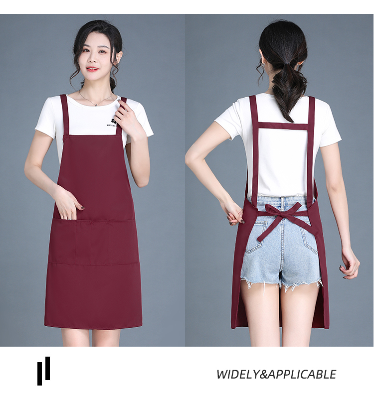 Thickened workwear anti-fouling shoulder strap apron HD1-198