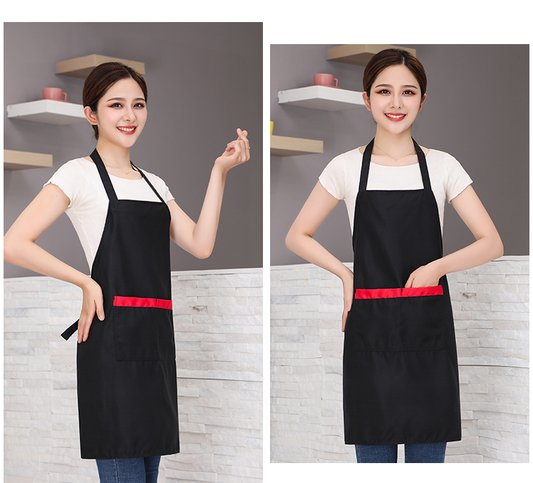 Fine imitation wool wear-resistant adjustable halter apron HD1-588A