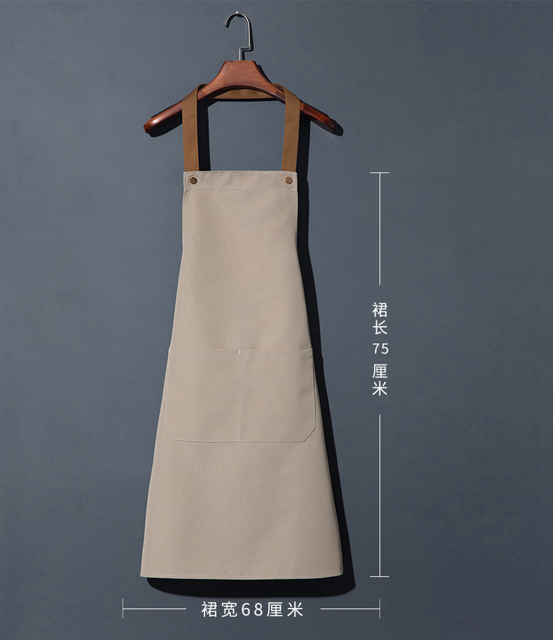 Canvas waterproof halter neck apron H27-01