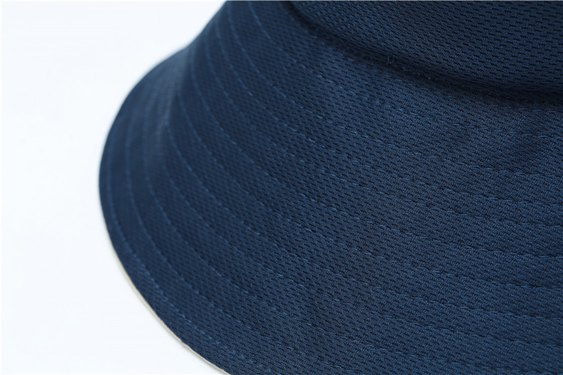 Bucket hat series double-sided large brim sun hat with adjustable windproof rope D27-CZD132