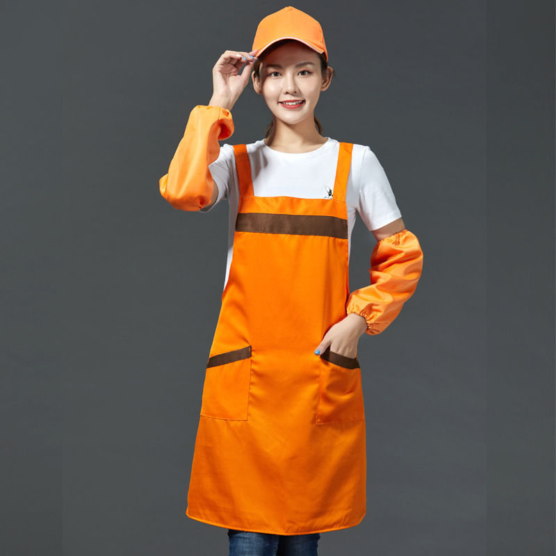 Gardening restaurant kitchen shoulder tie apron B05-02