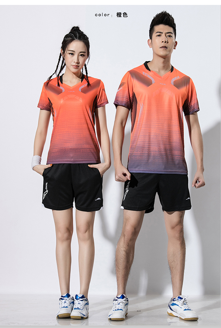 150g V-neck quick-drying badminton competition tops for men GM2-A2601