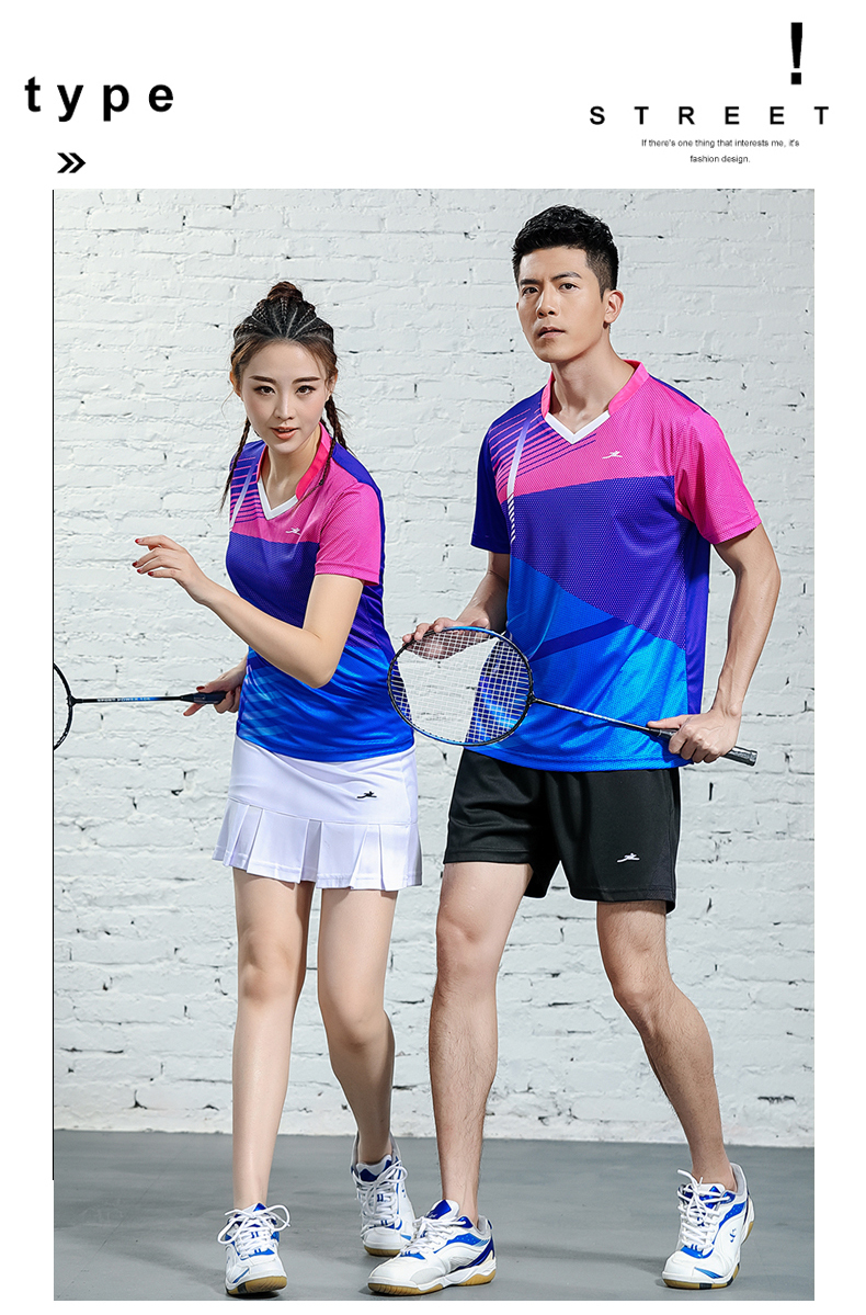 150g quick-drying V-neck sports casual short-sleeved men and women GM2-2618