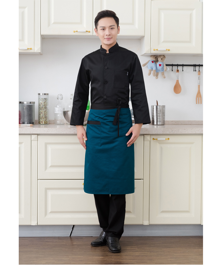 Polyester cotton long apron B02-E0201002