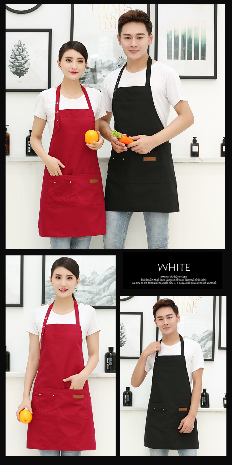 Canvas small three-button adjustable halter apron N01-20D330-20D333