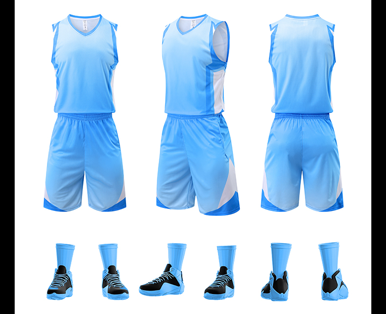 Gradient color basketball uniform suit GR1-1981 men