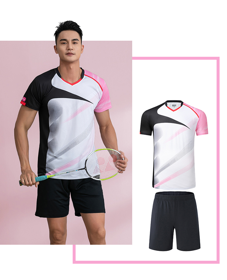 Spandex single-sided feather pattern short-sleeved competition training suit GR8-1258 men