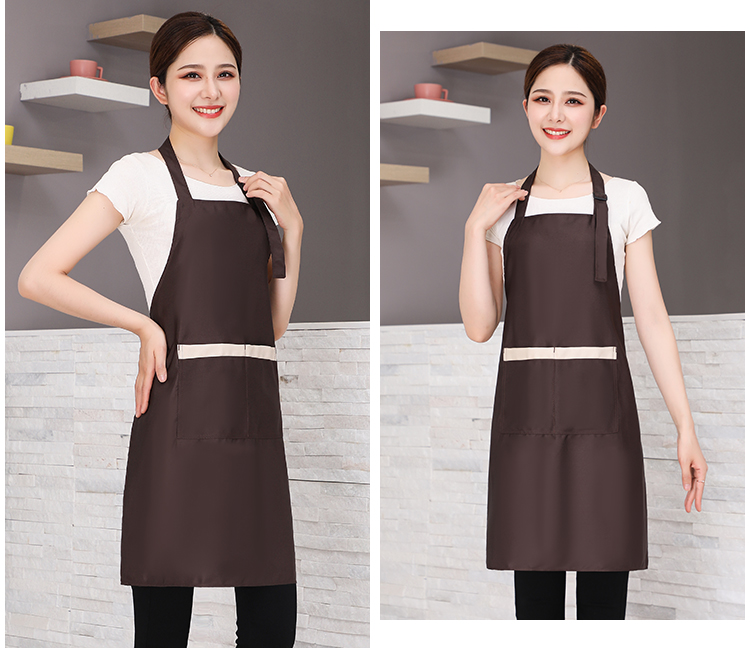 Fine imitation wool wear-resistant adjustable halter apron HD1-588A