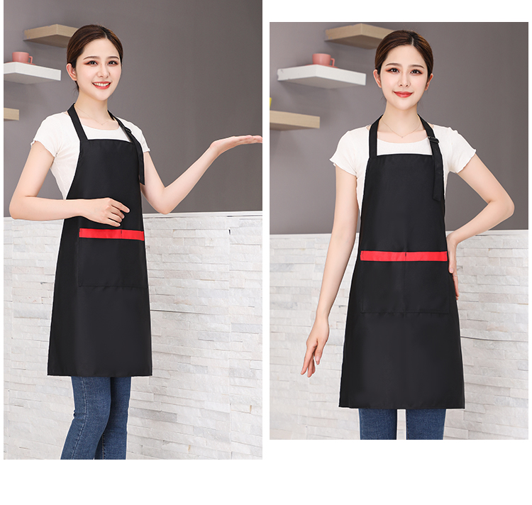 Fine imitation wool wear-resistant adjustable halter apron HD1-588A