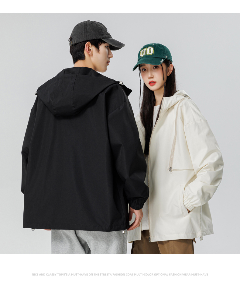 Three-proof technology tooling functional style couple single-layer jacket KE3-030JK01