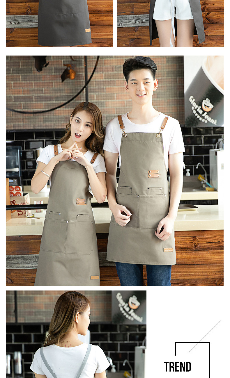 Quality denim bib apron H20-19-181 denim style