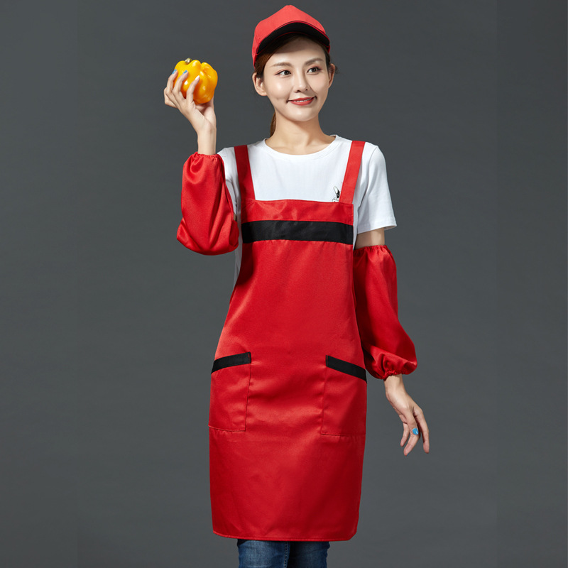 Gardening restaurant kitchen shoulder tie apron B05-02