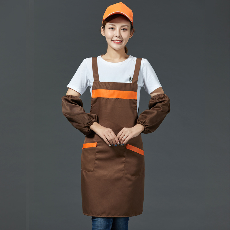 Gardening restaurant kitchen shoulder tie apron B05-02