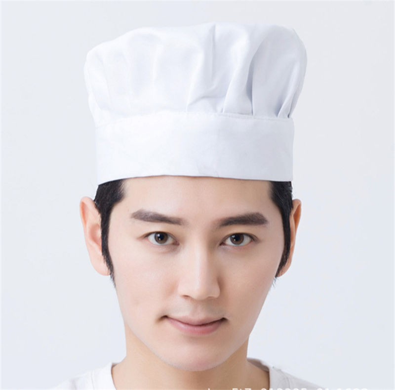 White mushroom cap oil-proof cotton cloth chef work cap B05-cloth cap