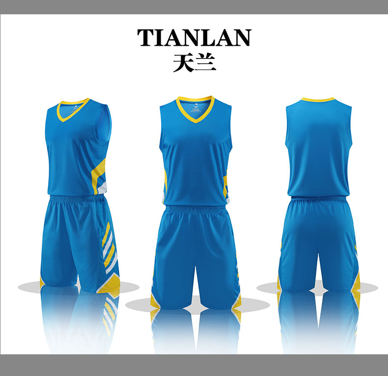 Quick-drying outdoor sports training basketball uniform for men 55-1033