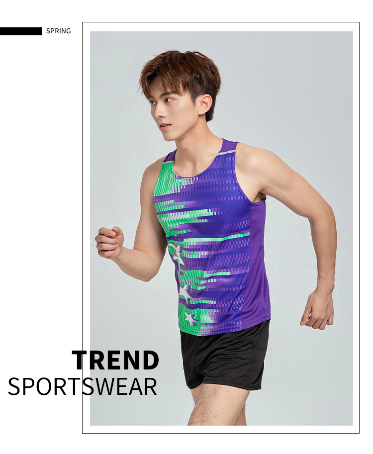 Gradient sports vest track suit men GR4-2206 men