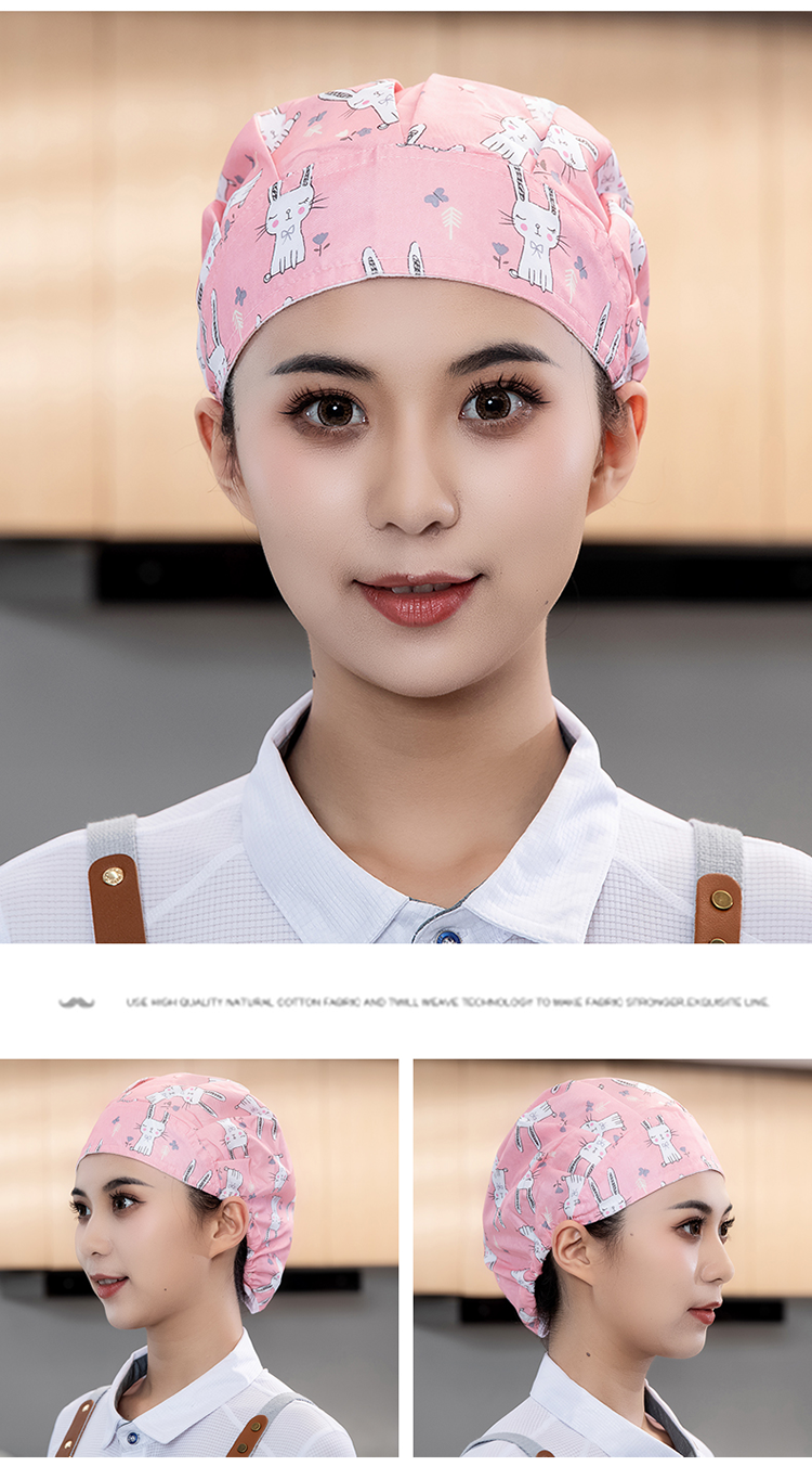 Korean style folding polyester elastic work cap N01-801-827