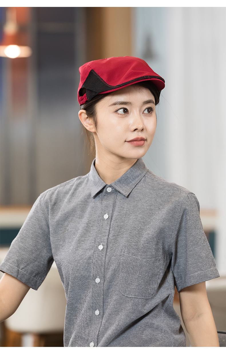 Casual simple and comfortable double-sided waiter mesh cap H01-522