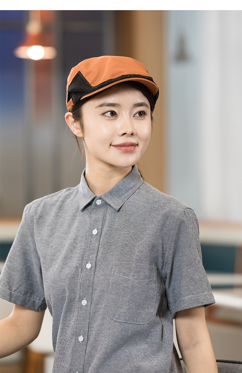 Casual simple and comfortable double-sided waiter mesh cap H01-522