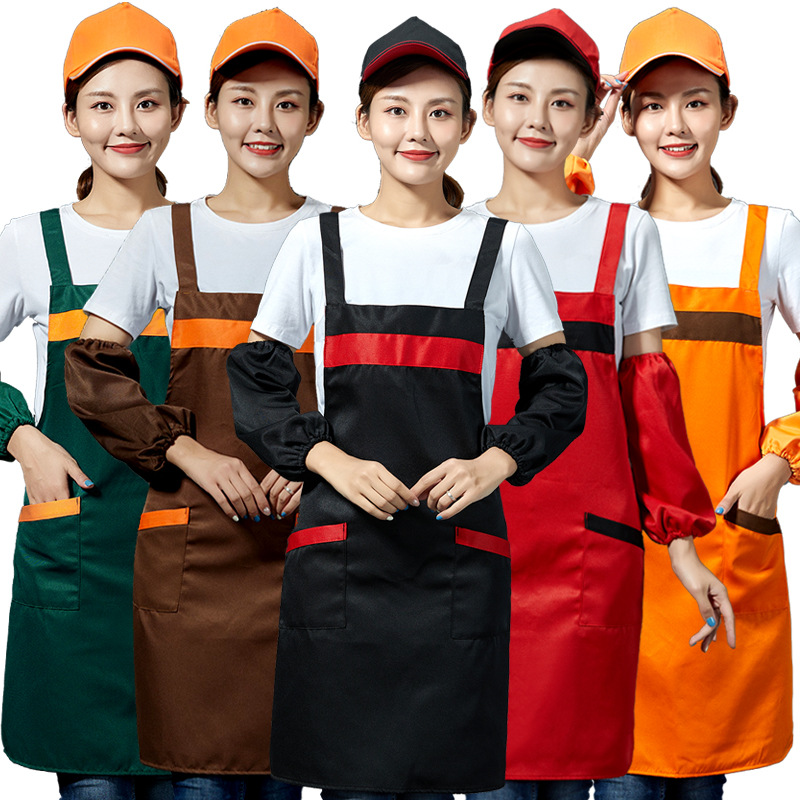 Gardening restaurant kitchen shoulder tie apron B05-02