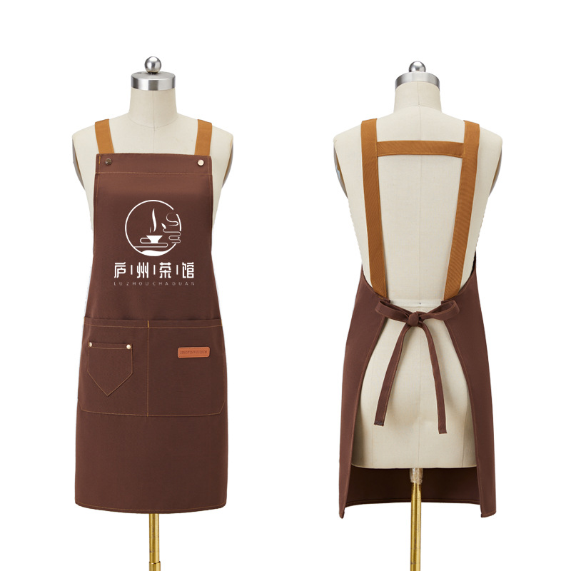 Canvas waterproof halter apron B05-Waterproof canvas