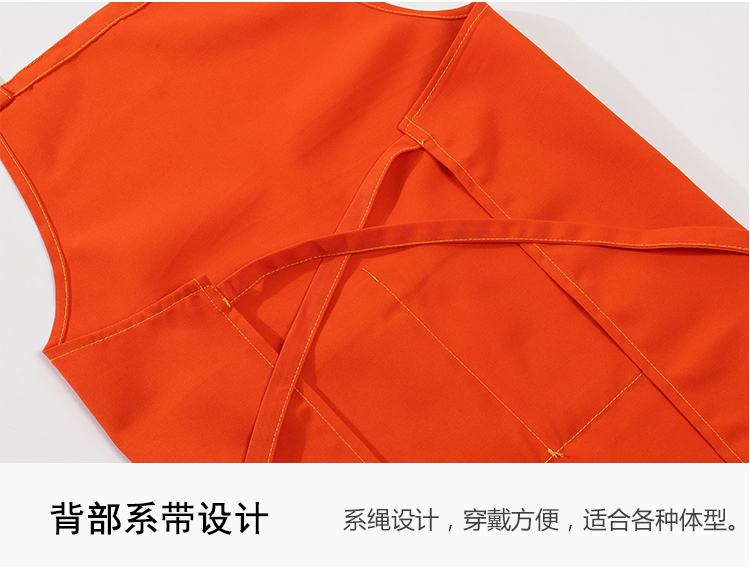 240g polyester cotton canvas copper buckle adjustable double pocket waterproof apron CFWQ12