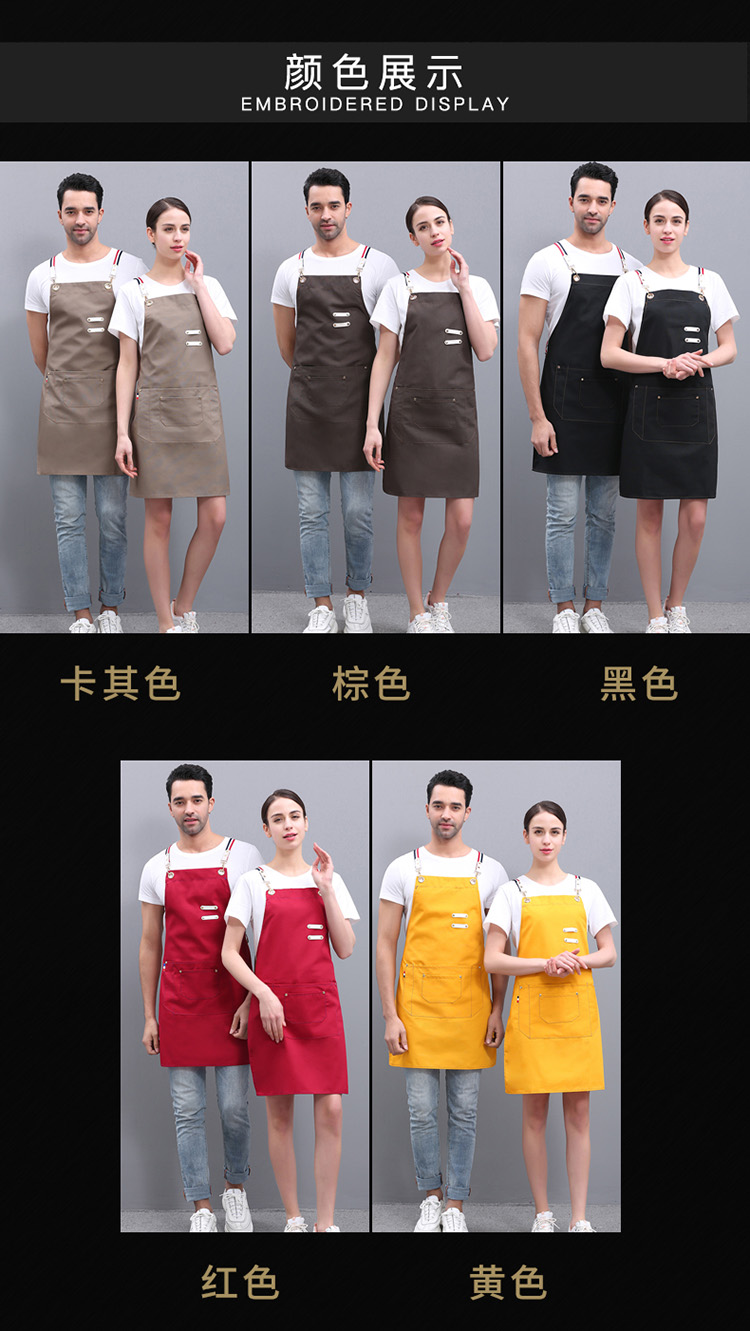 Polyester cotton ribbon pen holder neck apron N01-20C357-361