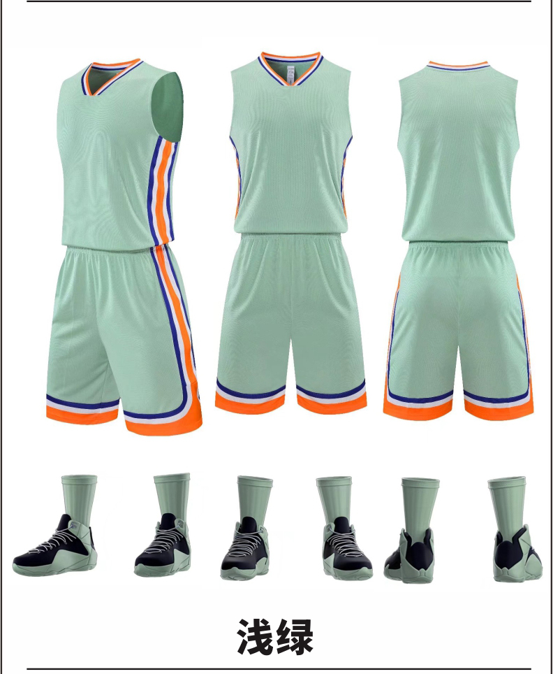 Outdoor sports breathable basketball suit 176-L043