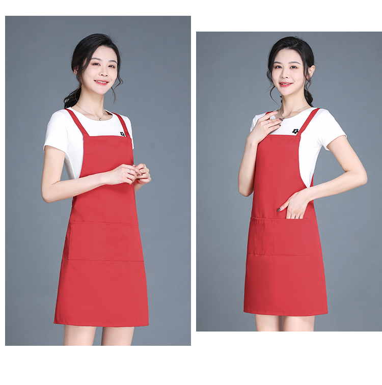 Thickened workwear anti-fouling shoulder strap apron HD1-198