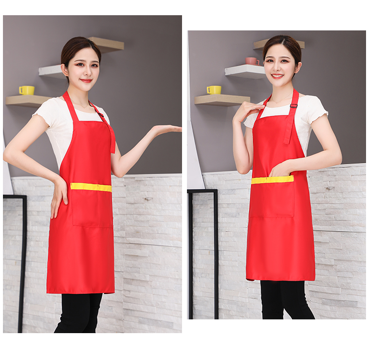 Fine imitation wool wear-resistant adjustable halter apron HD1-588A