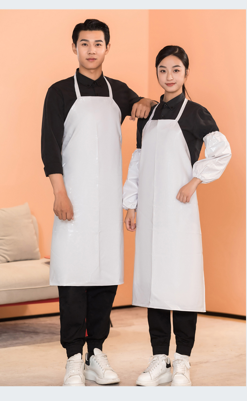 Thickened TPU waterproof halter neck apron H01-511