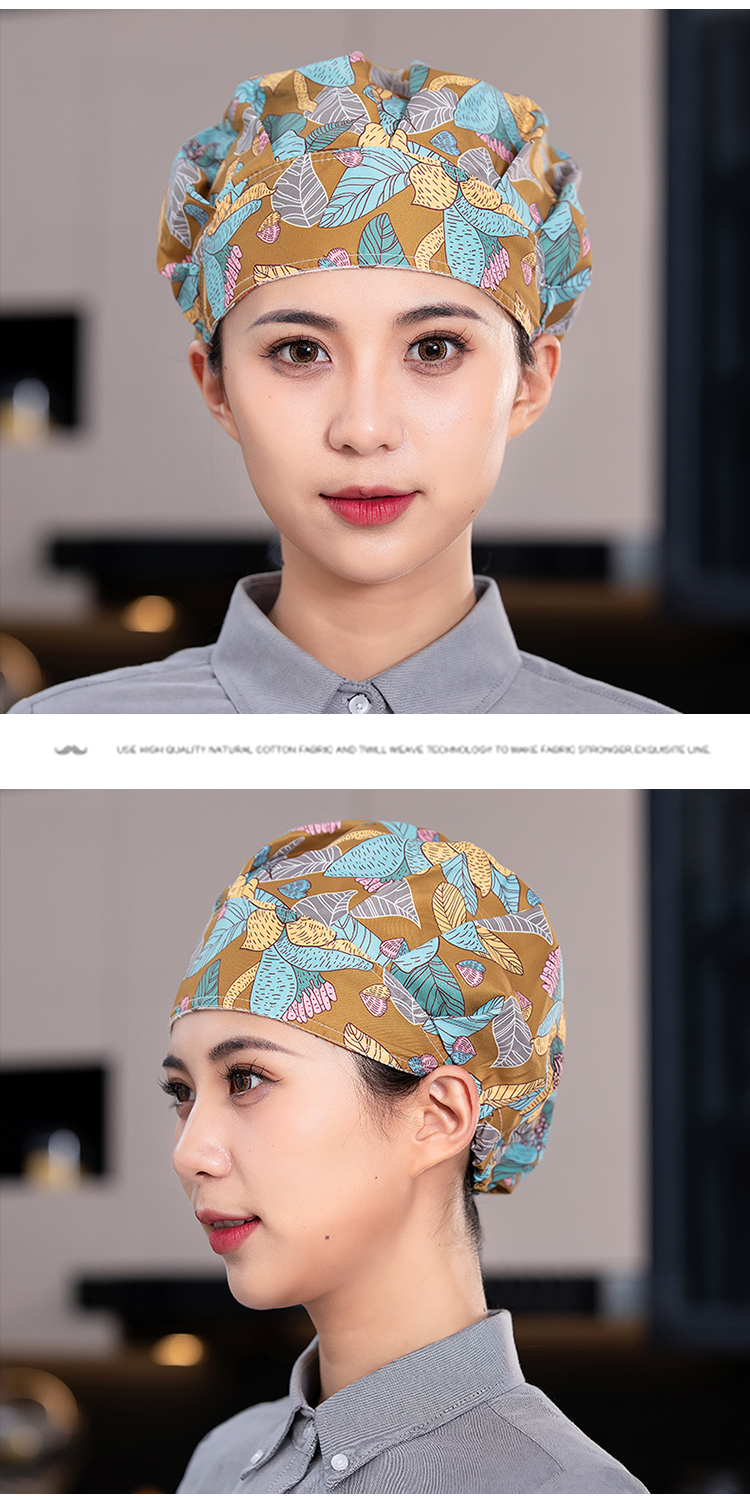 Korean style folding polyester elastic work cap N01-801-827