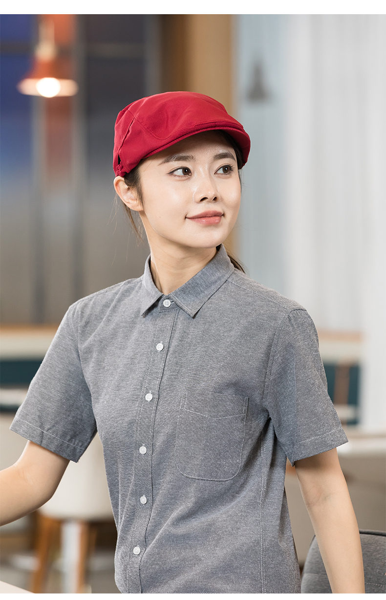 Simple casual double-sided elastic waiter beret H01-523