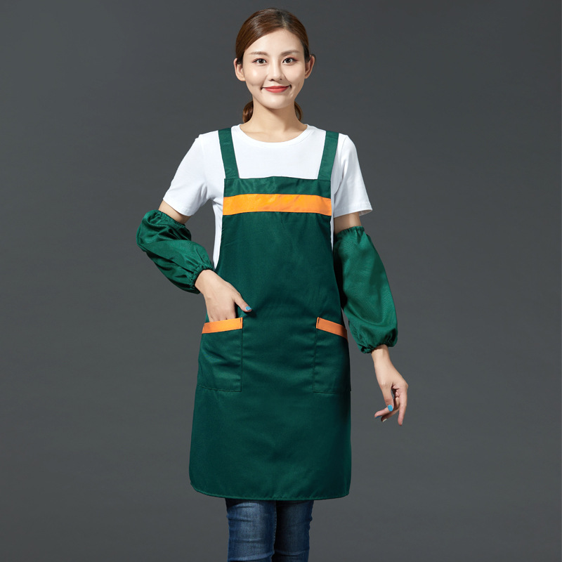 Gardening restaurant kitchen shoulder tie apron B05-02